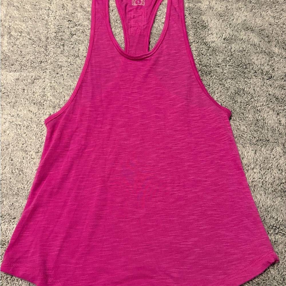 Vibrant Pink Racerback Tank Top